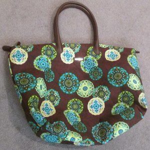Longaberger Adorn Print L Tote Bag Purse Shopper